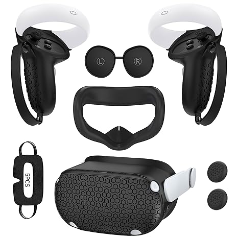 for Oculus Quest 2 Accessories Face Cushion Cover for Quest 2 Contorller Grips Lens Cover VR...