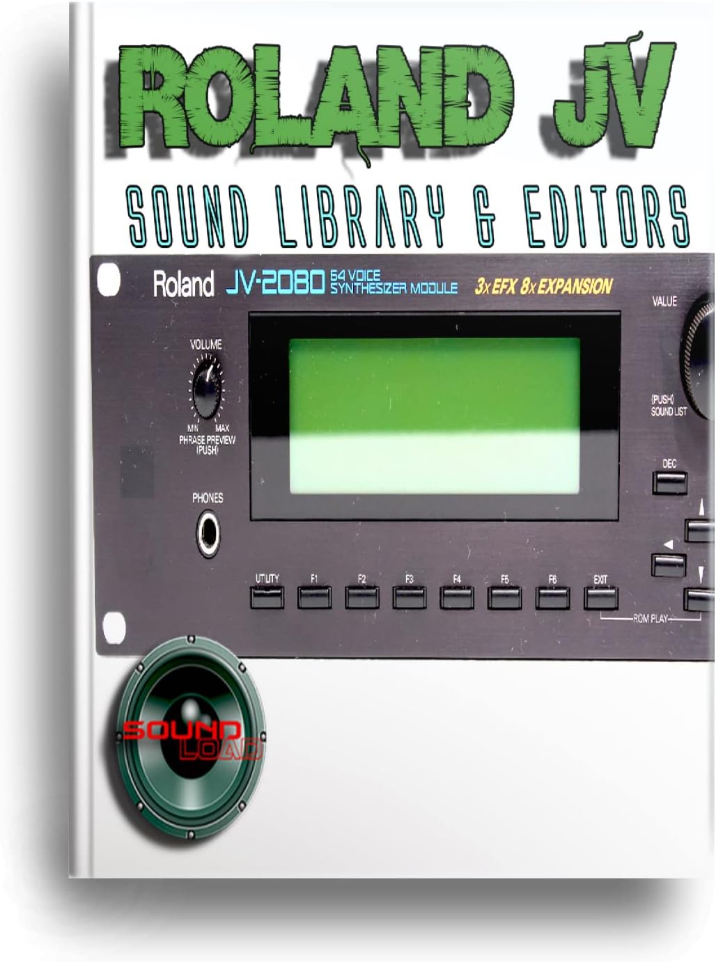 for ROLAND JV-1010/1080/2080 Factory & New Created Sound Library & Editors