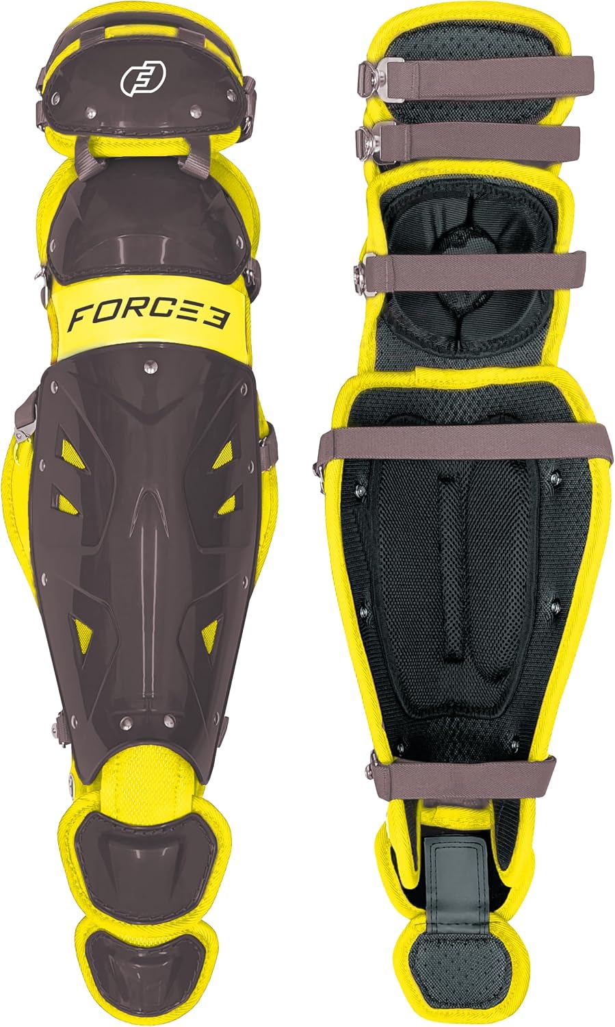 FORCE3 Defender Catcher Leg Guards with Dupont Kevlar