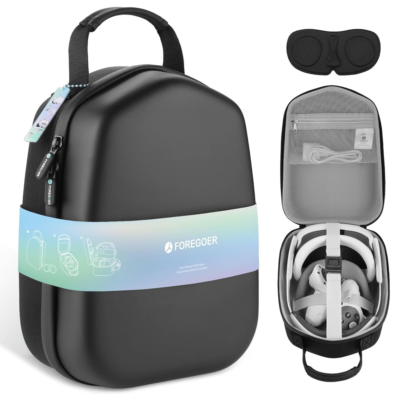 FOREGOER Hard Carrying Case Compatible with Meta Quest 3S/Quest 3/Oculus Quest 2 Official...