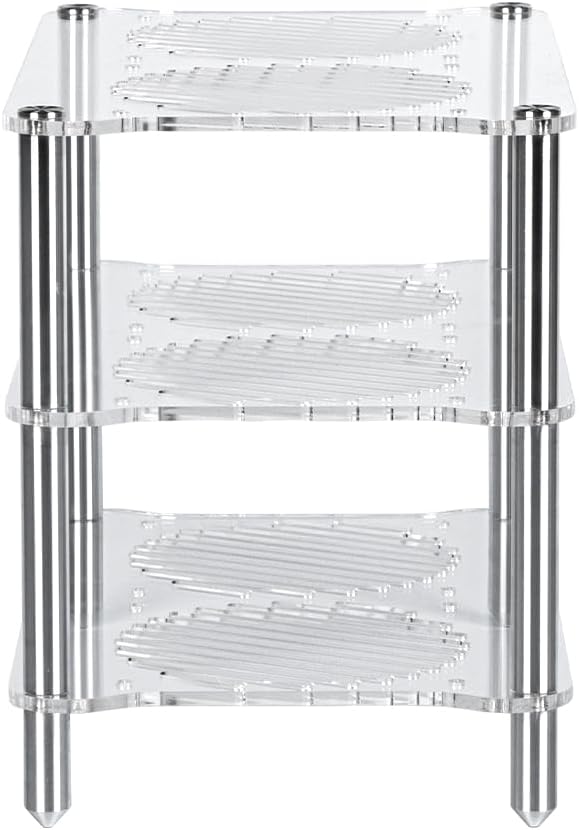 Fosi Audio Acrylic Amplifier Rack for Cooling Fan, Sturdy Audio Equipment Rack for Home... image