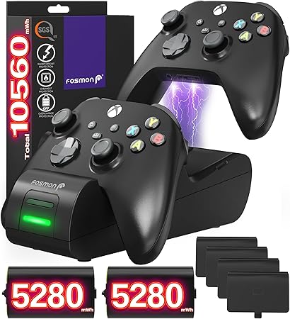 Fosmon Fast Charging for Xbox Controller Charger Station for Xbox Series X | S, Xbox One...
