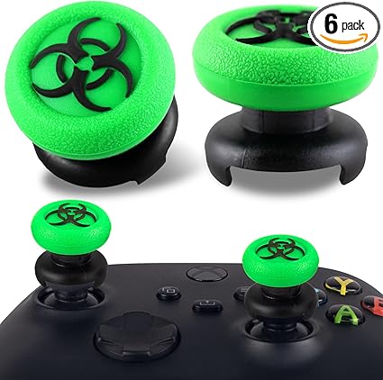 FPS Thumbstick Extender & 3D Texture Rubber Silicone Grip Cover 2 Sets for Xbox Series X/S &...