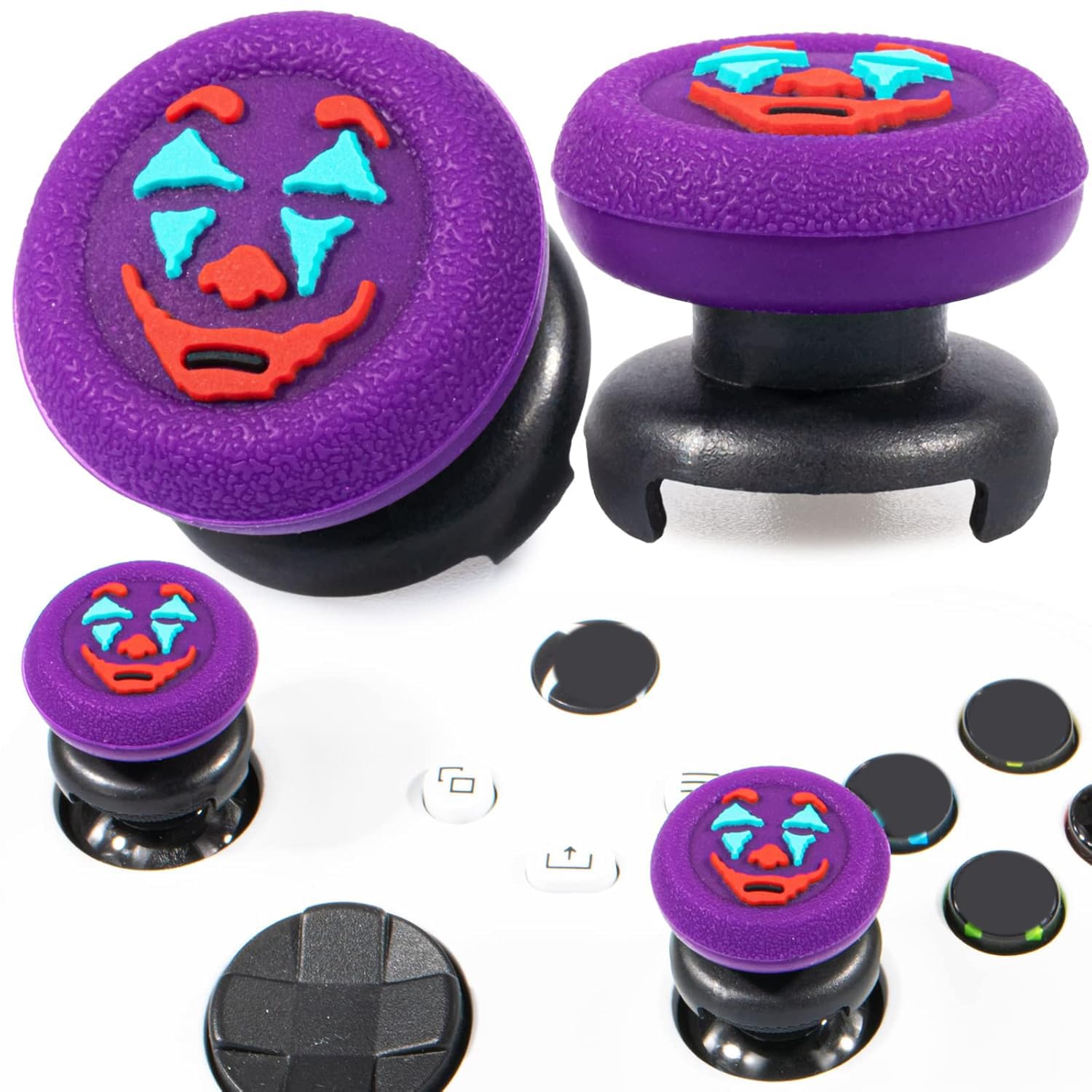 FPS Thumbstick Extender &Texture Rubber Silicone Grip Cover 2 Sets for Xbox Series X/S &...
