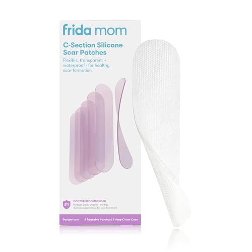 Frida Mom C-Section Silicone Strips, C-Section Recovery Must Have Scar Patches, Reusable... image