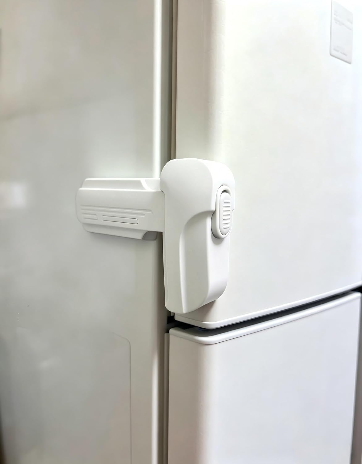 Fridge Locks for Kids 2-Pack Dual Mode Child Proof Refrigerator Latch No Drill Adhesive...
