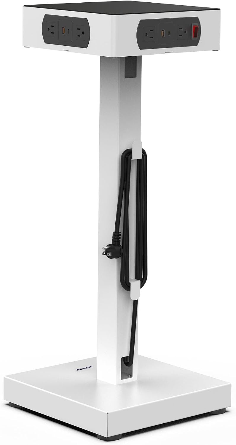 FSE 373-L-LUXPWR2 LuxPower Charging Tower – 8 AC Outlets & 8 USB Ports (4 USB-A, 4 USB-C...