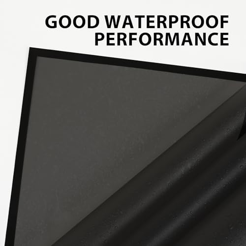 FUHITIM 20 Sheets Flower Wrapping Paper - Waterproof Black Floral Wrapping Paper for DIY... image