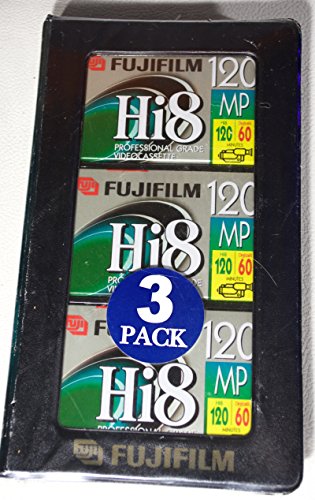 Fuji HI8MP3PK 3-Pack of 120-Min Hi-8 Tapes image