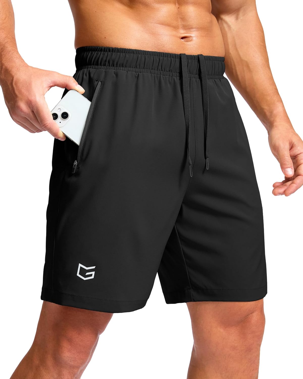 G Gradual Men's Athletic Running Shorts with Zipper Pockets Quick Dry 7"/ 5"/ 9" Workout Gym...