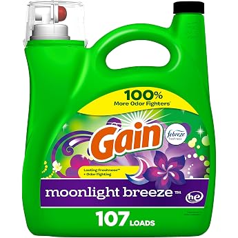 Gain Plus Liquid Laundry Detergent, Cleaner, Fresher, Now with Oxi, Moonlight Breeze Scent... image