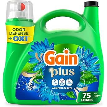 Gain Plus Liquid Laundry Detergent, Cleaner, Fresher, Now with Oxi, Moonlight Breeze Scent... image