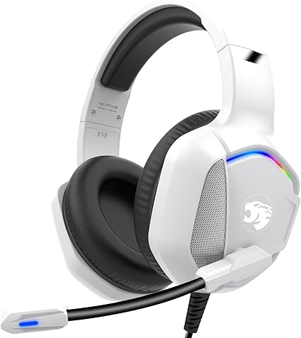 Gaming Headset with Microphone for Pc, Xbox One Series X/s, Ps4, Ps5, Switch, Stereo Wired...