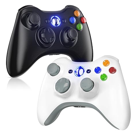Gamrombo 2 Pack Replacement for Xbox 360 Controller, Wireless Controllers Gamepad Upgraded...