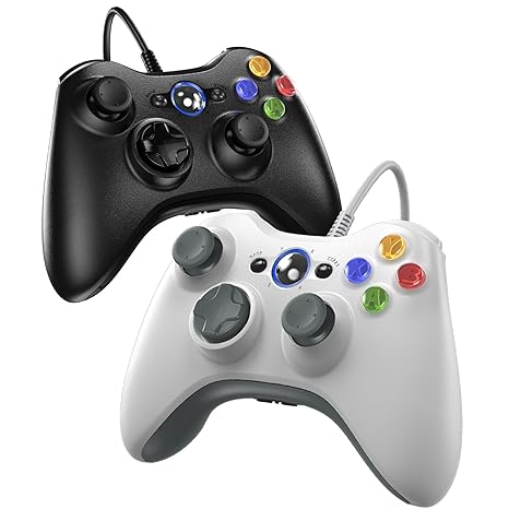 Gamrombo Wired Controller for Xbox 360-2 Pack, Compatible with xbox 360/360 S/360 E, with...