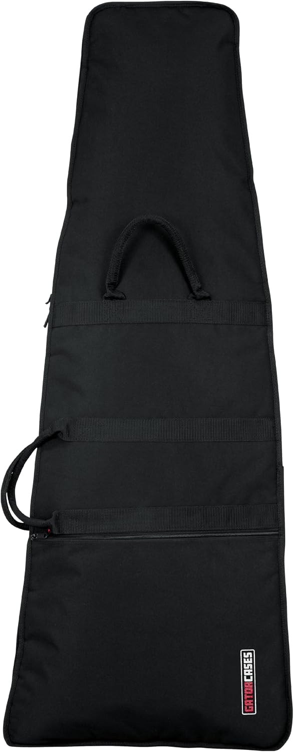 Gator Cases Foam Padded Guitar Gig Bag for Extreme Style Guitar Bodies, Fits Flying V...