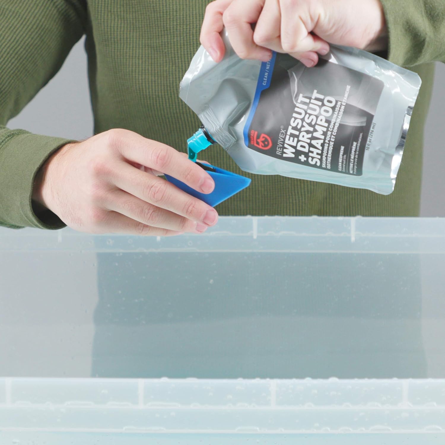 GEAR AID Wetsuit, Drysuit Cleaner and Conditioner – Wash Away Salt, Chlorine, and Residue... image