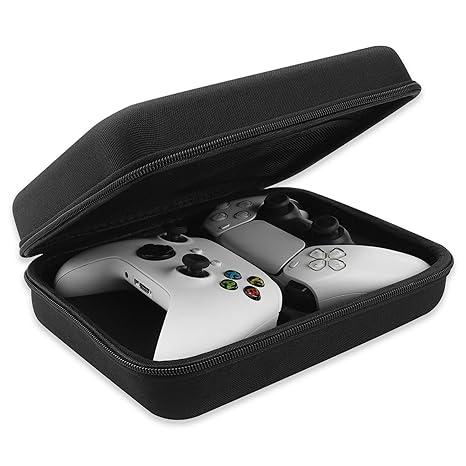 GEEKRIA Two Controllers Travel Carrying Bag Compatible with Sony PS5 DualSense, DualShock...