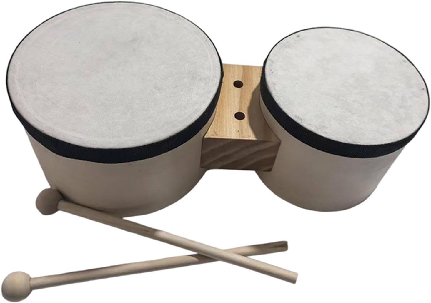 Generic Wooden Bongo Drums 5” and 6”,Traditional,Wood Percussion Instrument for Kids...