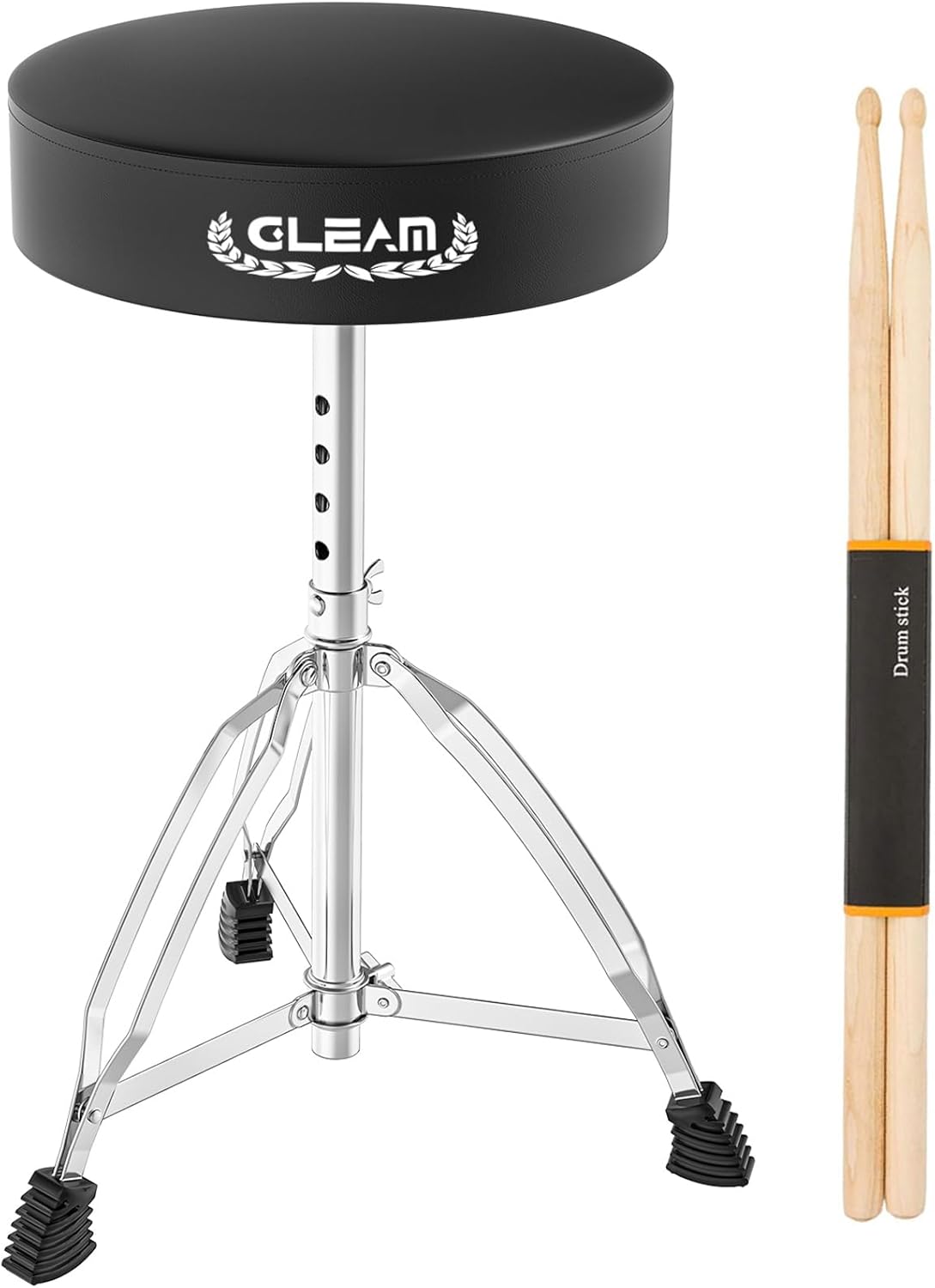 GLEAM Drum Throne Height Adjustable - Drum Seat Thick Padded Universal Drum Stools with...