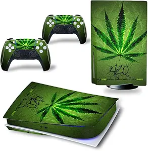 Glossy Protective Vinyl Decal Skin/Stickers Wrap Cover for PS5 Skin Stickers Full Body for...