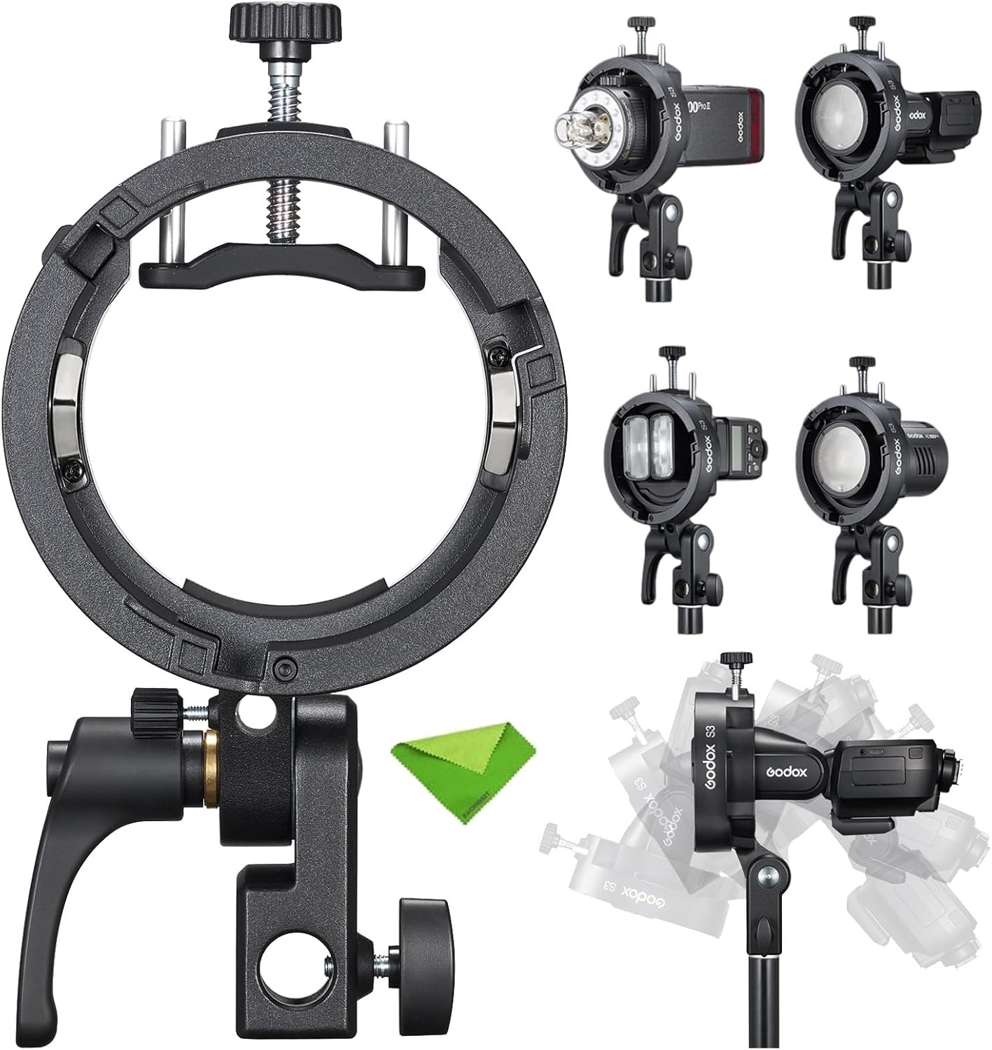 Godox S3 Speedlite Bracket (𝐒𝟐 𝐔𝐩𝐠𝐫𝐚𝐝𝐞𝐝 ) for Godox V1...