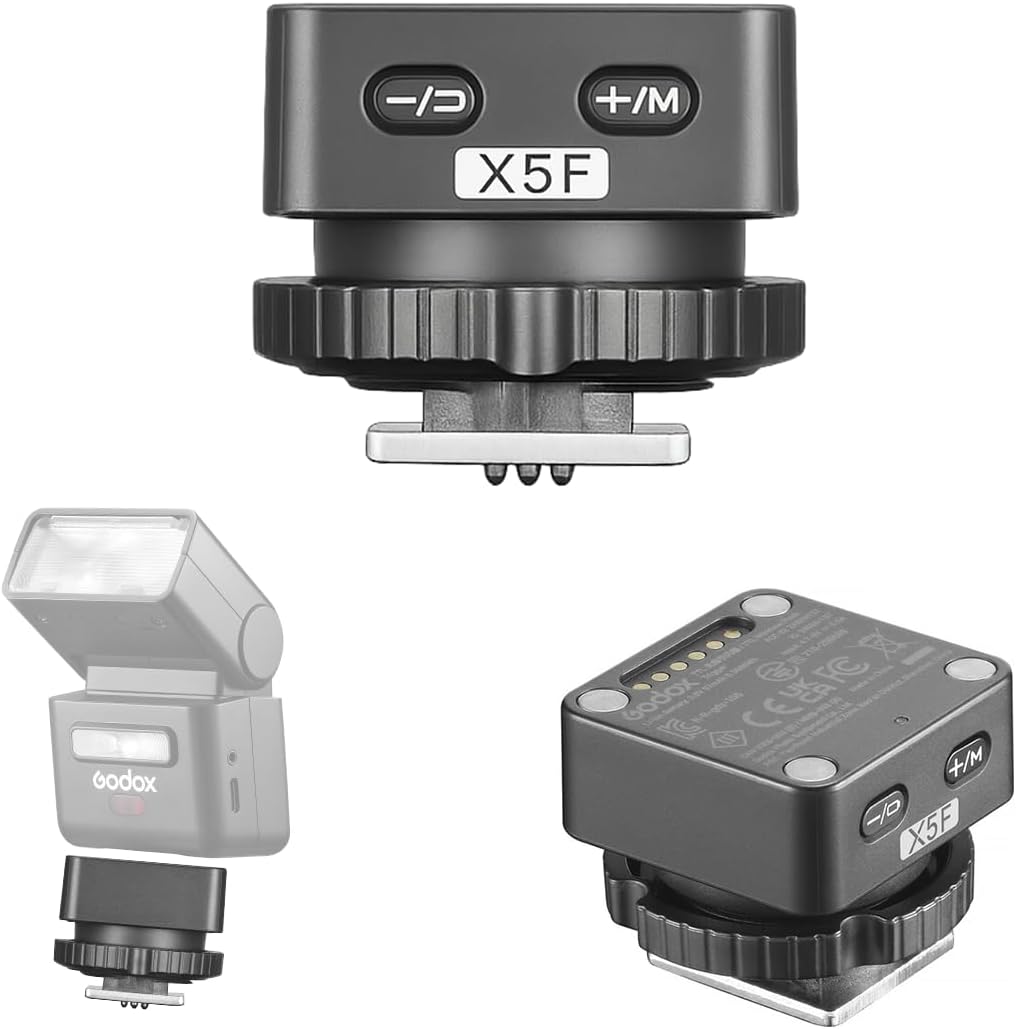 Godox X5F X5 F TTL Wireless Flash Trigger for Fujifilm, GODOX X5-F for IT32 Mini TTL Flash...