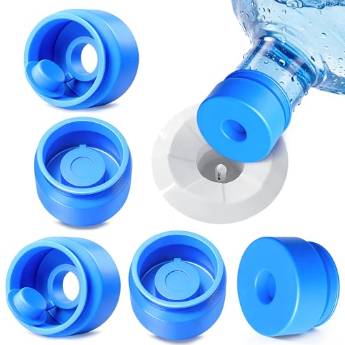 Gofriipai 3 and 5 Gallon Water Jug Cap, Silicone Reusable Replacement Cap, Non Spill Bottle...