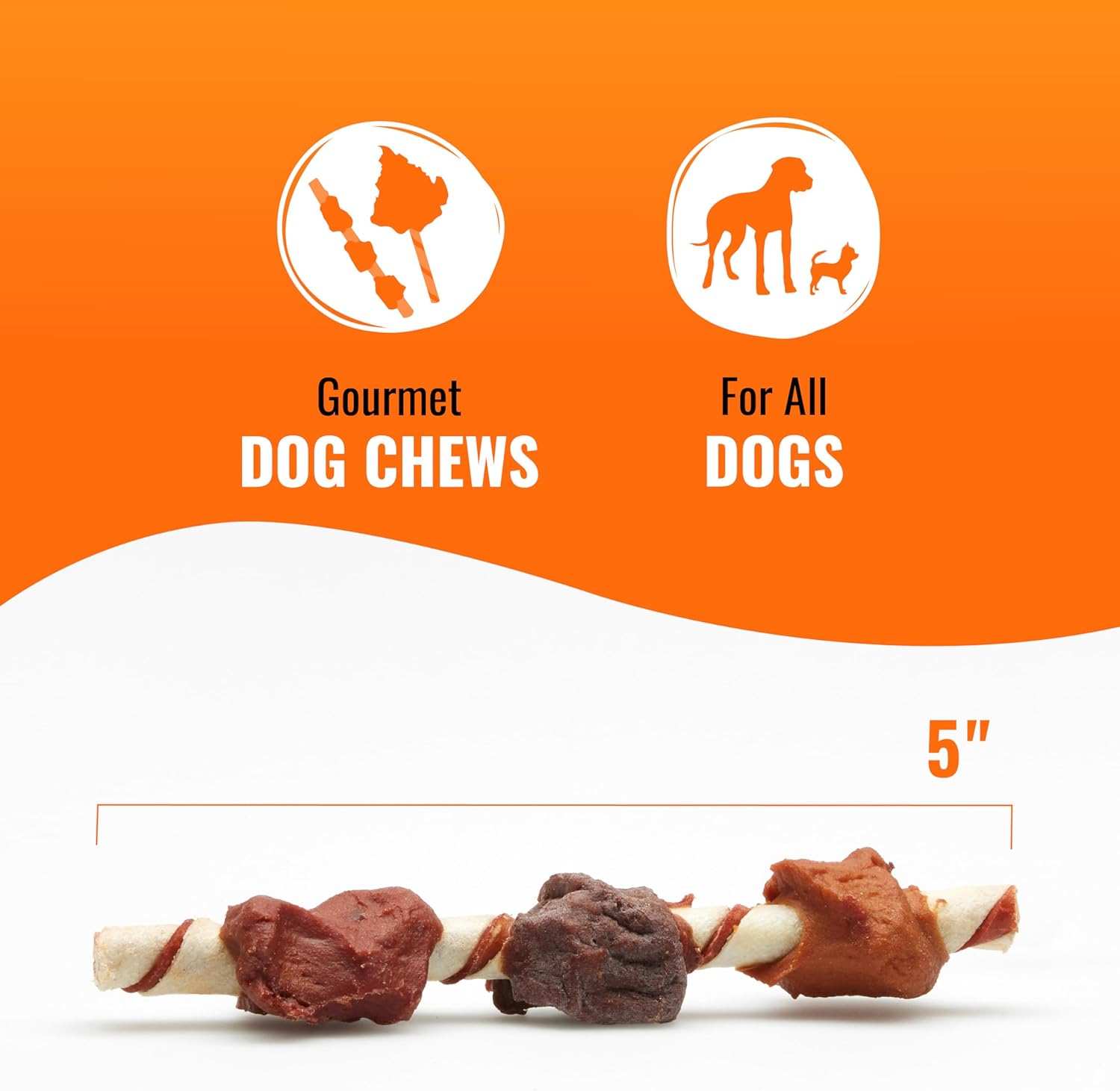 Good 'n' Fun Kabobs Long-Lasting Dog Treat, With Real Proteins, Beef Hide and Premium... image
