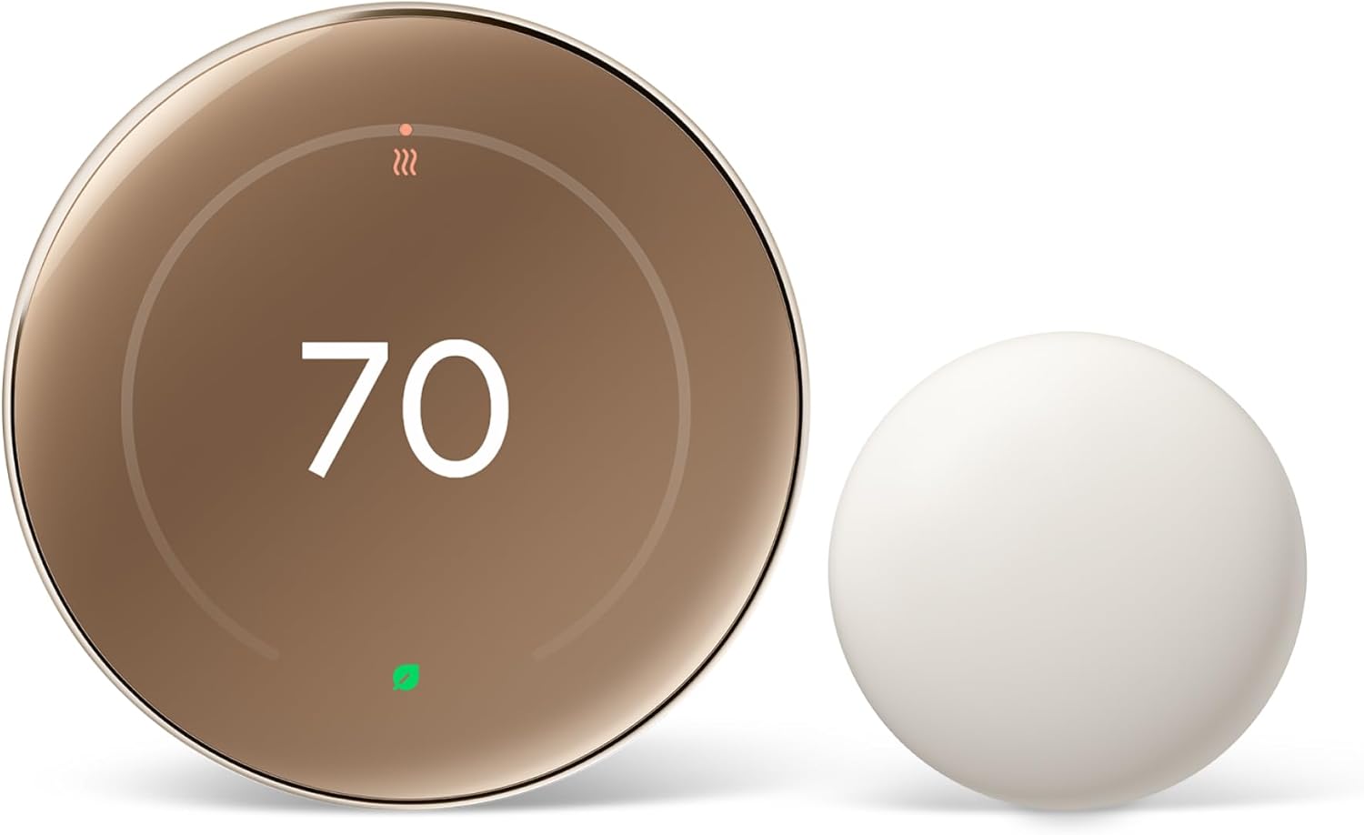 Google Nest Learning Thermostat (4th Gen, 2024) with Nest Temperature Sensor - Energy Saving...