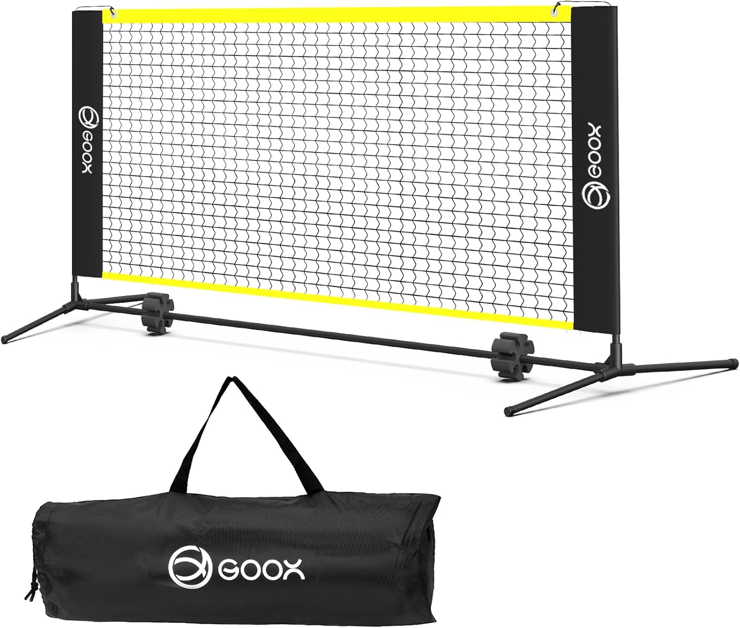 GOOX 6FT Small Mini Pickleball Net Set - Quick Setup Indoor/Outdoor Portable Practice Net