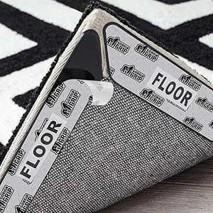 GORILLA GRIP® Rug Gripper Pads, 16 pc Reusable Double-Sided Stickers Keep Area Rugs Corners... image