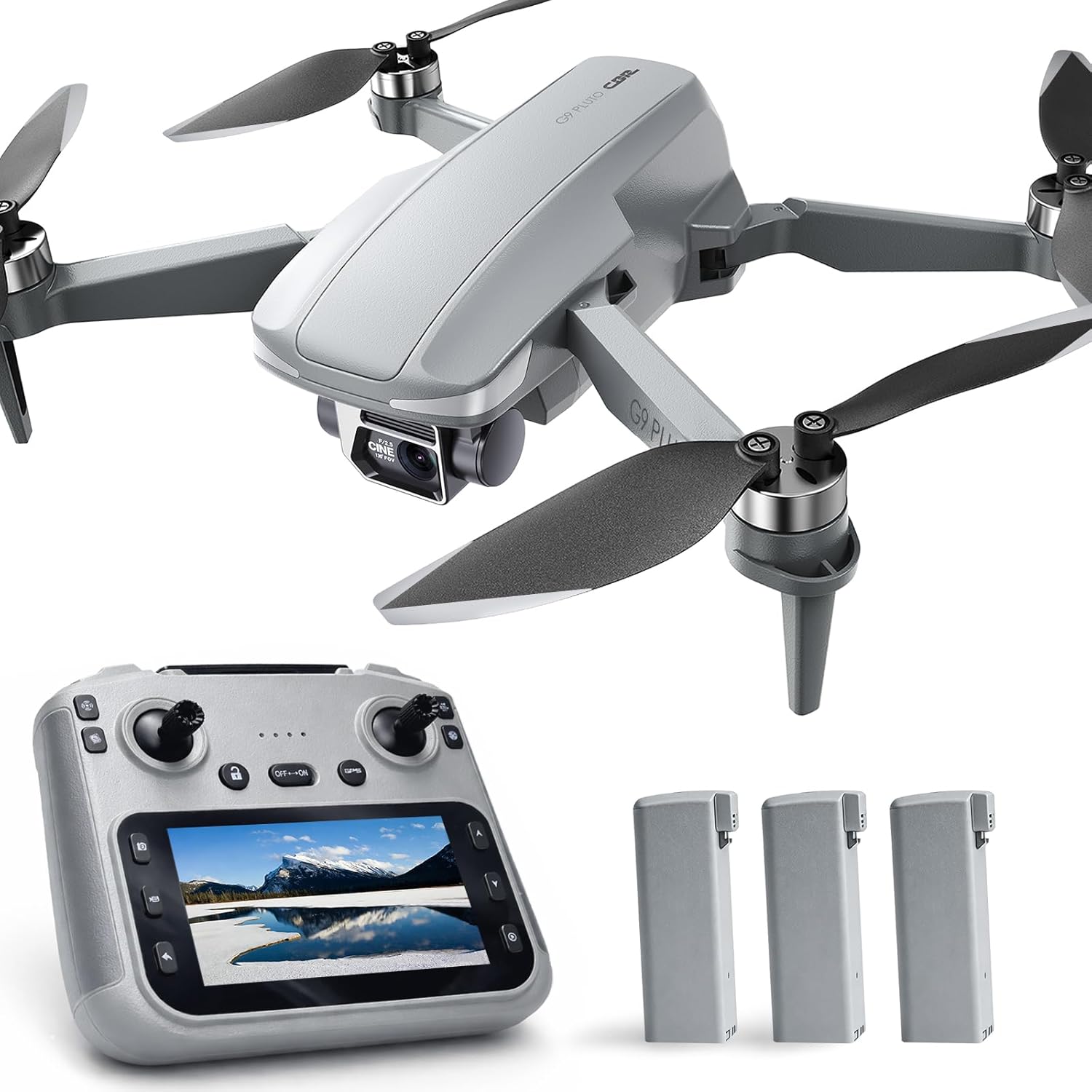 GPS Drone with EIS 4K Camera for Adults , RC Drones with 4.5 inch HD Screen on Controller...