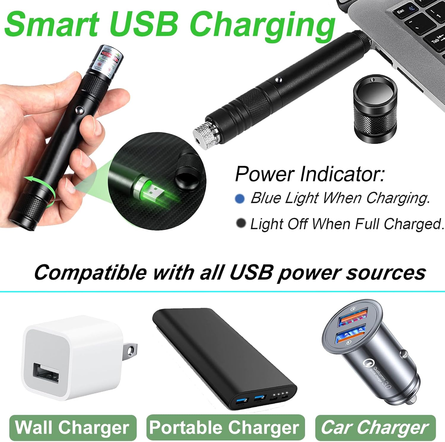 Green Laser Pointer High Power Rechargeable Lazer Pointer High Power Laser | Lazer Pointer... image