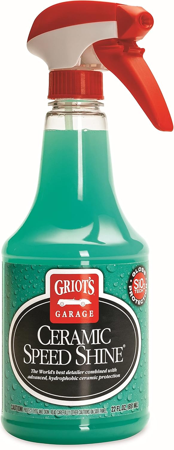 Griot's Garage Ceramic Speed Shine Detail Spray for Car Detailing, Provides a High-Gloss...