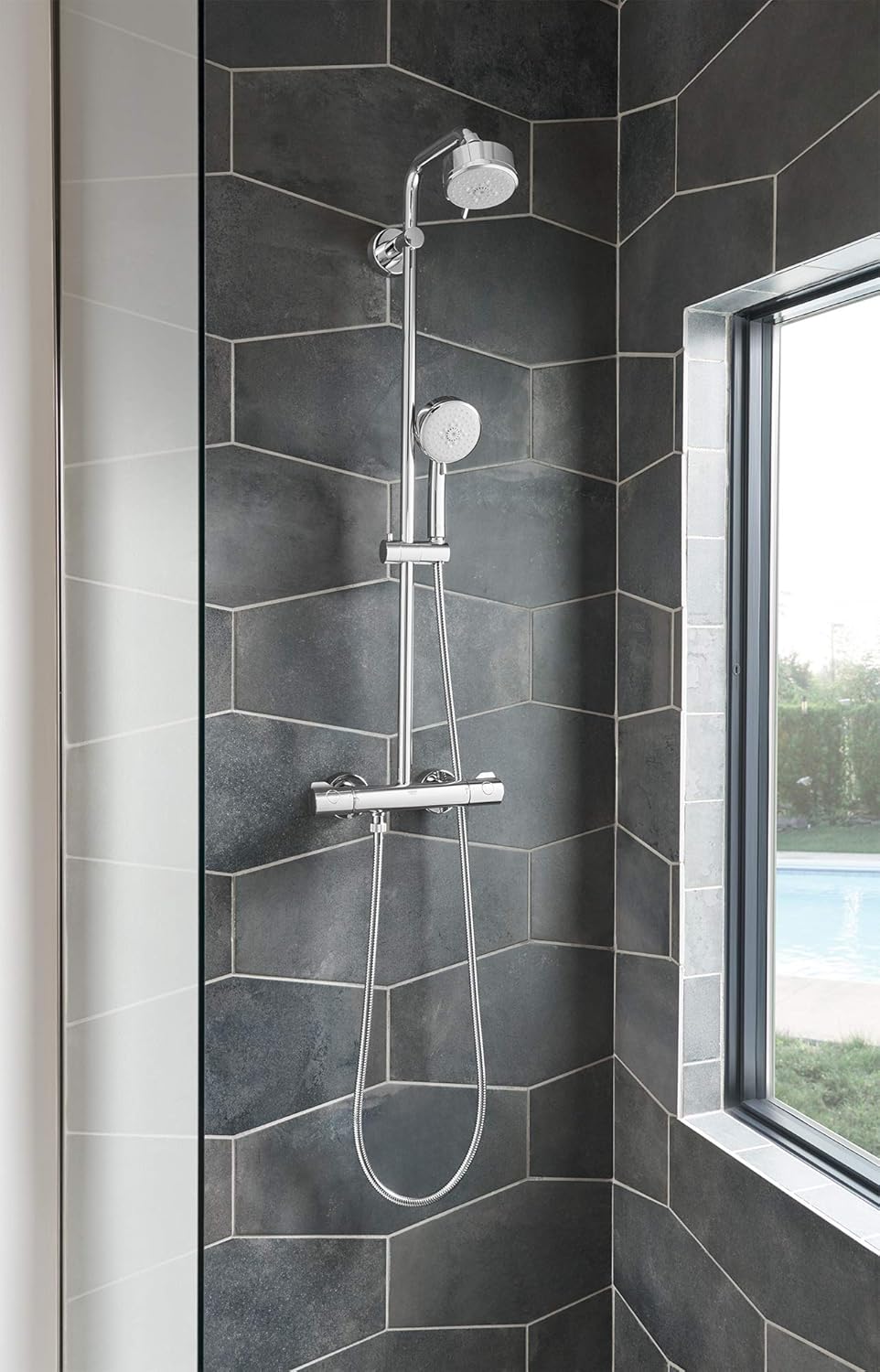 Grohe Tempesta Cosmopolitan 100 4 Spray Functions Shower Head, Starlight Chrome