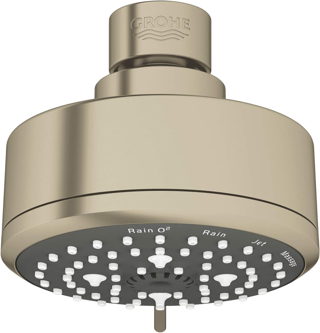 GROHE Tempesta Cosmopolitan 100 Shower Head, Brushed Nickel