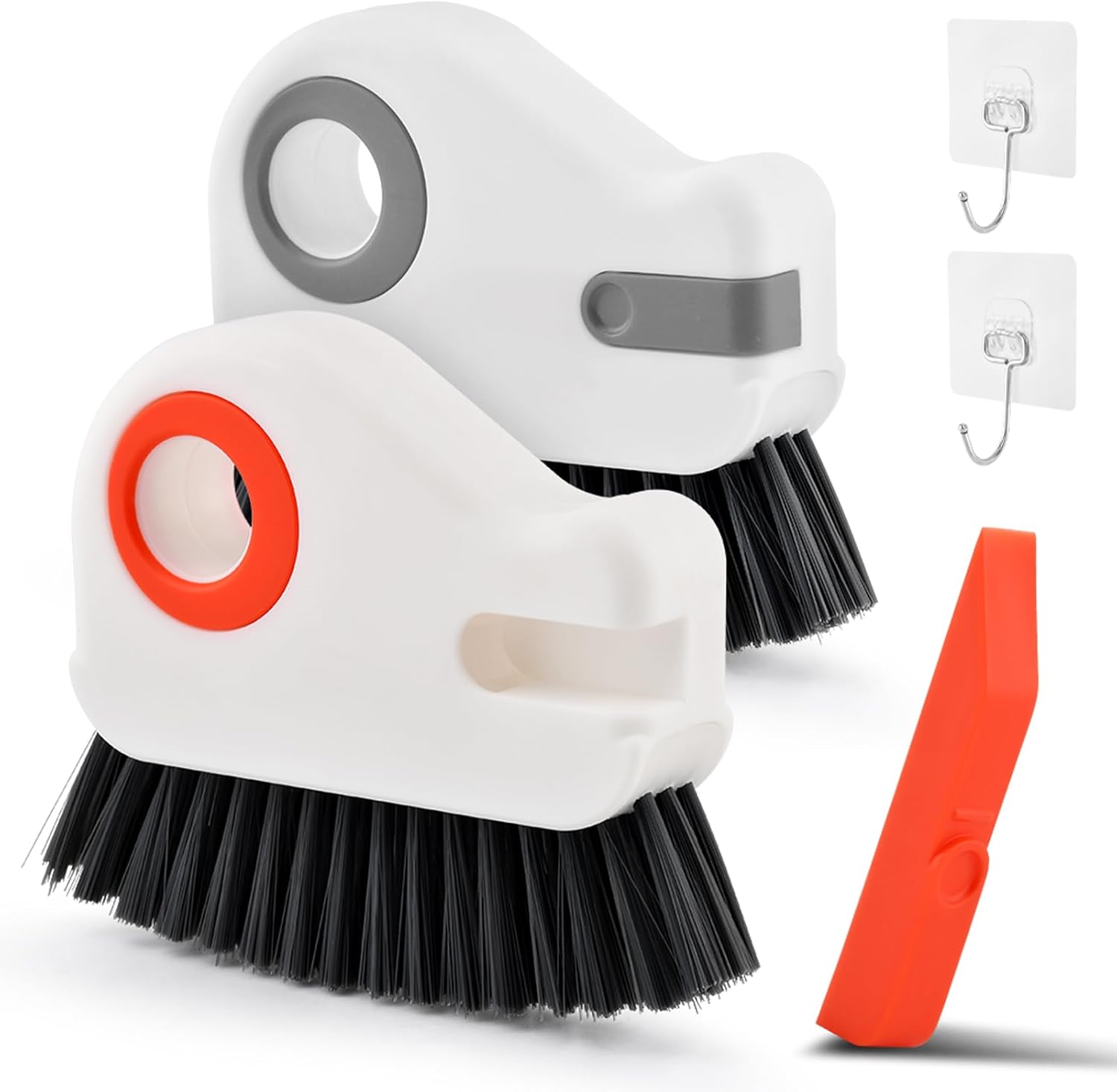 Groove Cleaning Brush 2 in 1 Grout Cleaner Tool Grip Brush, Multifunction Window Track...
