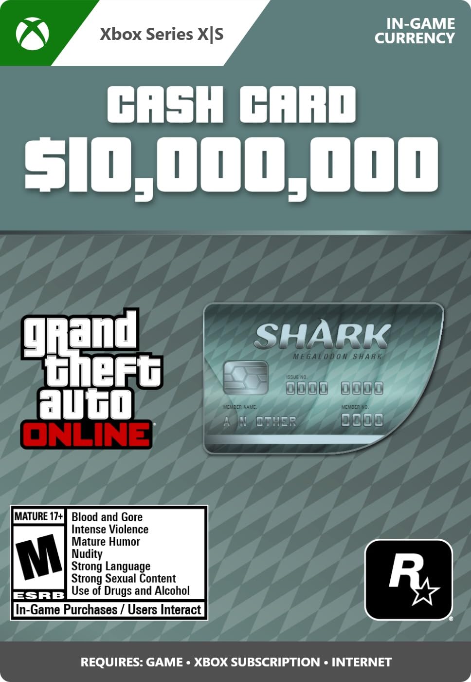 GTA Online | Megalodon Shark Cash Card | Xbox Series X|S Digital image