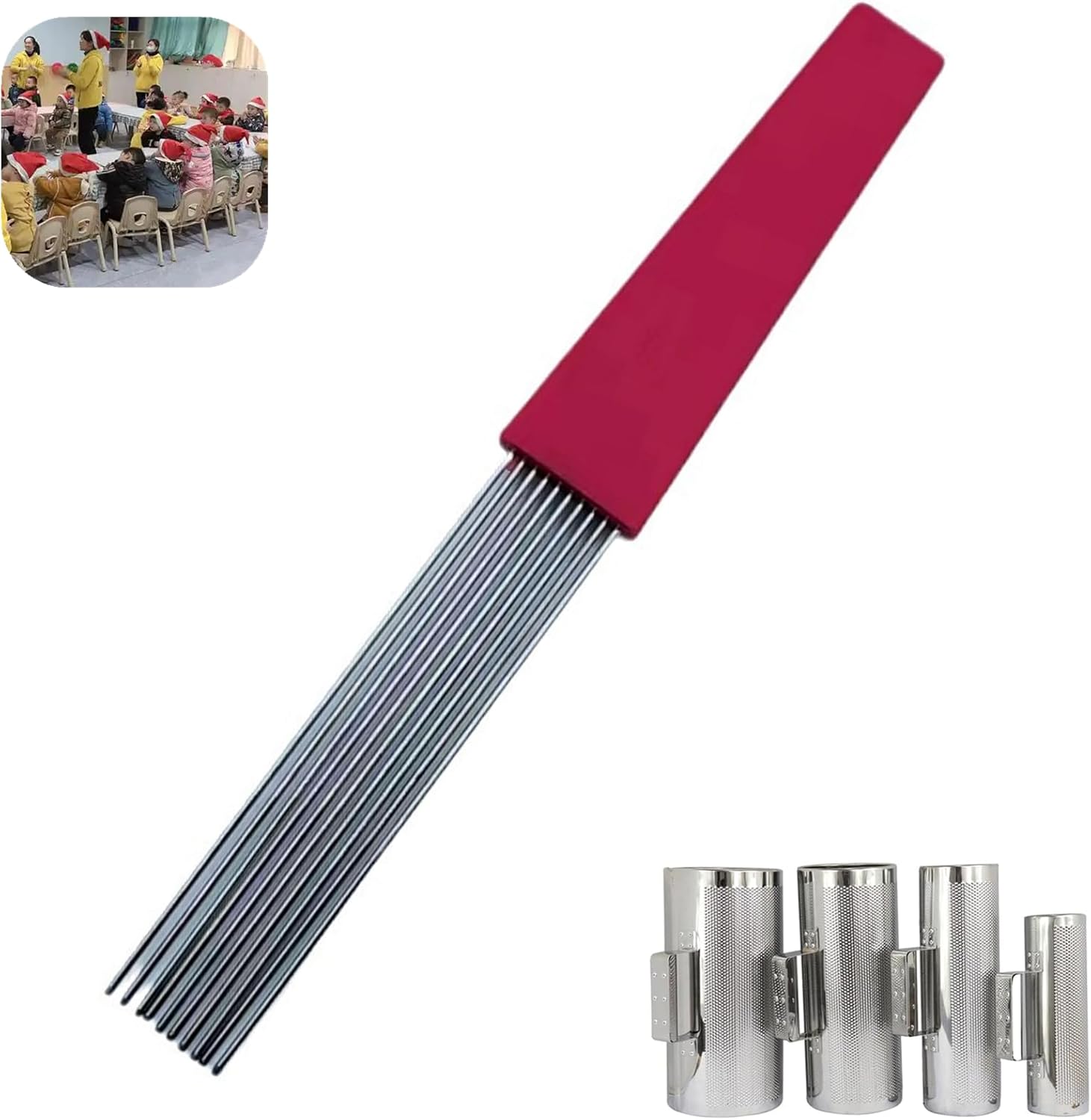 Guiro Scraper Professional Guiro Comb Style Scraper Replacement Orff Early Education Tools...