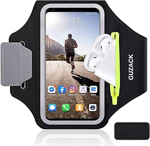 GUZACK Running Armband for iPhone 17 16 15 14 13 12 Pro Max/Plus/XR/XS, Galaxy...