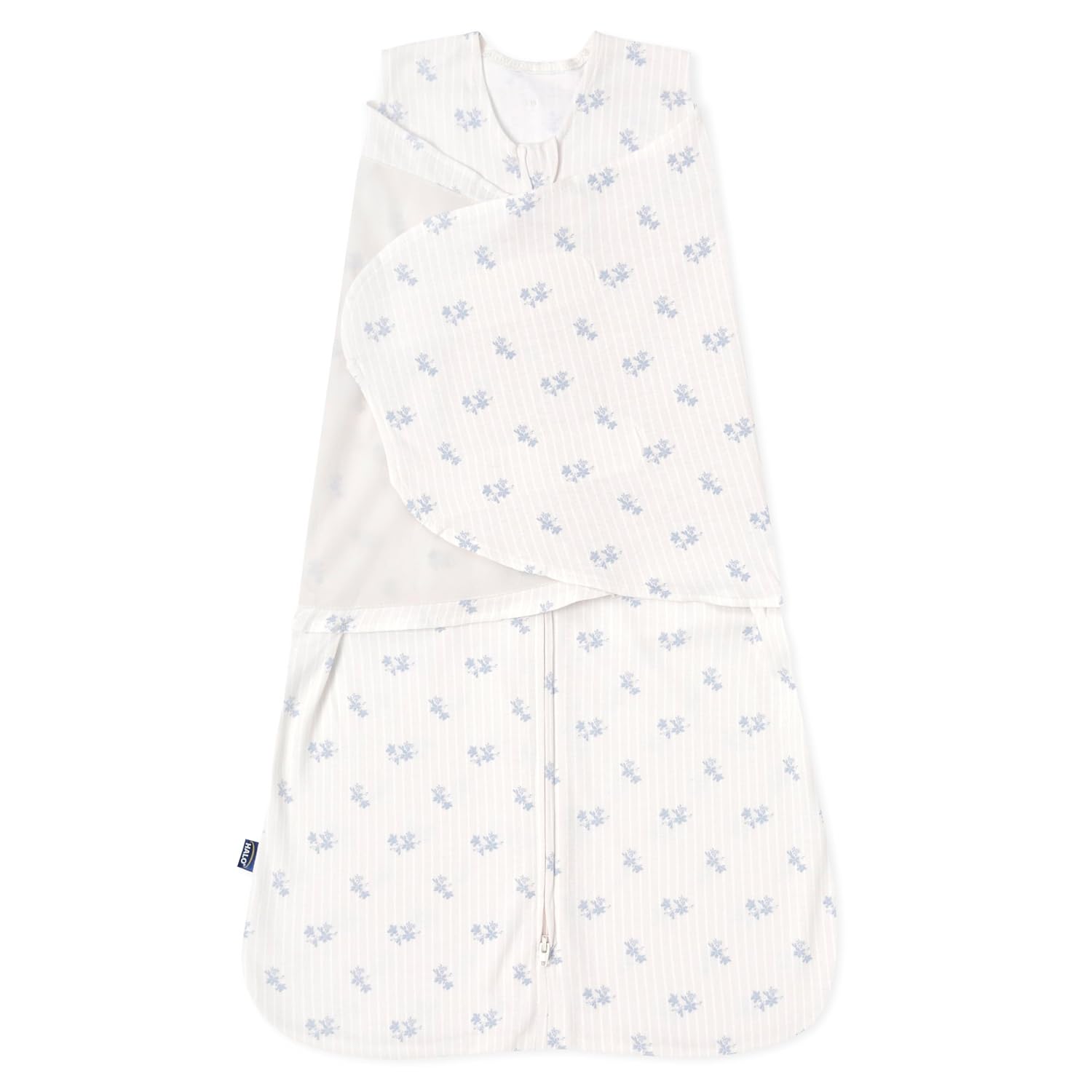 HALO 100% Cotton Sleepsack Swaddle, 3-Way Adjustable Wearable Blanket, TOG 1.5, Floral...