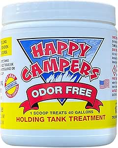 Happy Campers RV Toilet Treatment & Holding Tank Treatment - Controls Odors, Helps Prevent...