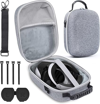 Hard Carrying Case Bag for PlayStation VR2 Gaming Headset and Touch Controllers...