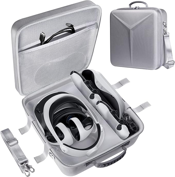 Hastraith Carrying Case for PSVR2 Console, Travel Bag with Built-in Zippered Pocket for...