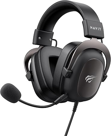 havit H2002d Gaming Headsets for PS4,PC, 53MM Drivers Surround Sound PS5 Headset with Mic...