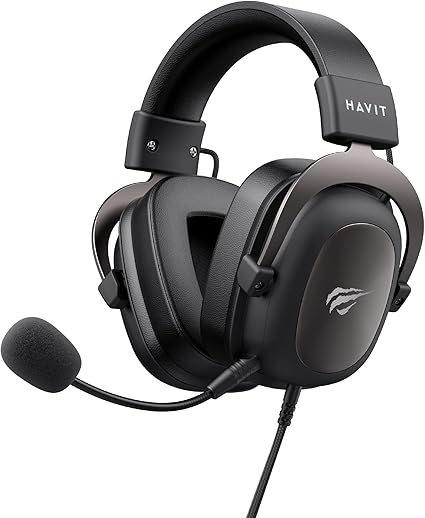 havit H2002d Gaming Headsets for PS4,PC, 53MM Drivers Surround Sound PS5 Headset with Mic... image