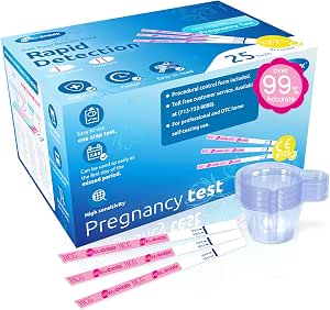 HEAL-CHECK Pregnancy Tests with Cup, Bulk Pregnancy Test Strips for Home Detection, Over 99%...