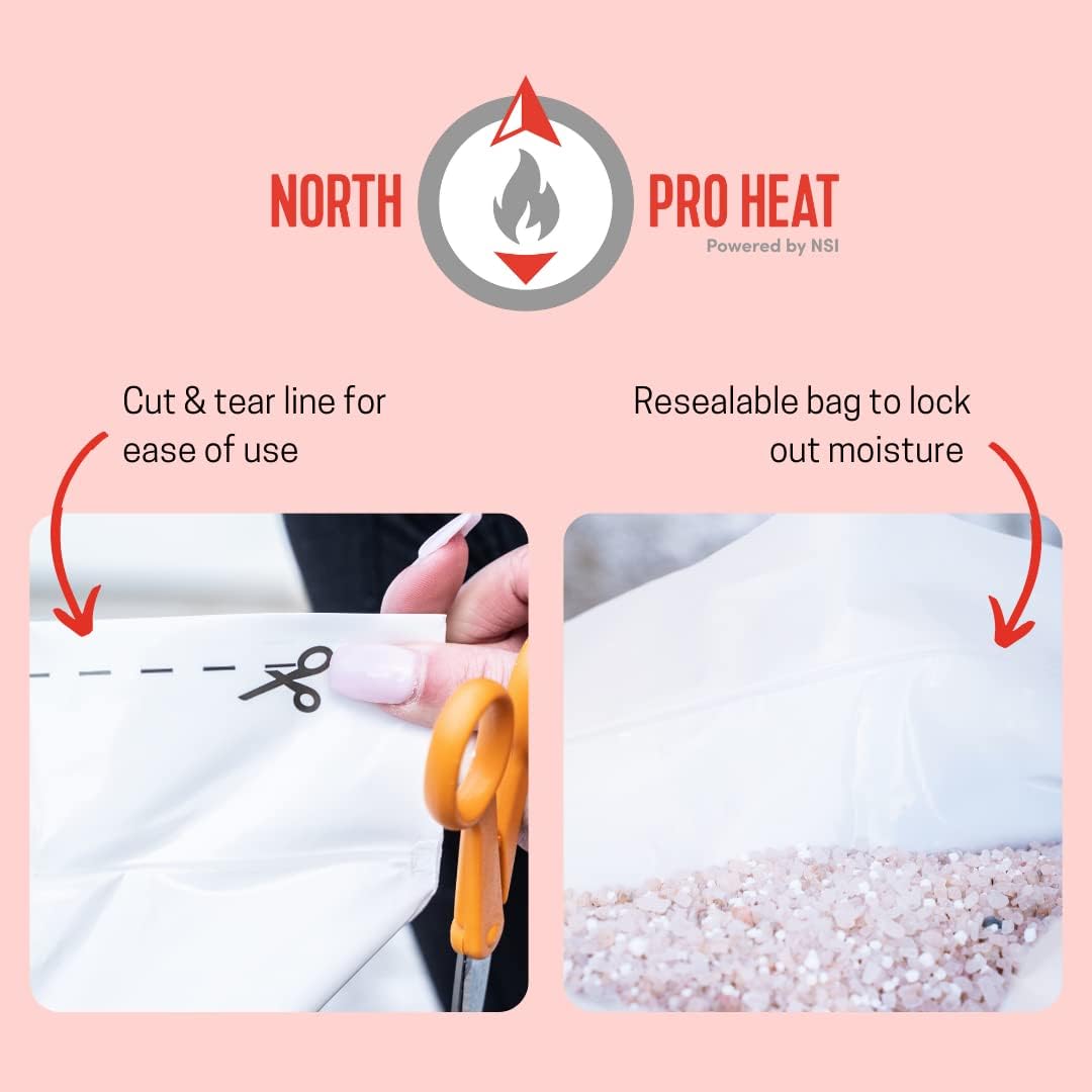 Heat Negative 30 Degree Melter Calcium Chloride Blend 25 lb Resealable Ice Melt Bag Fast... image