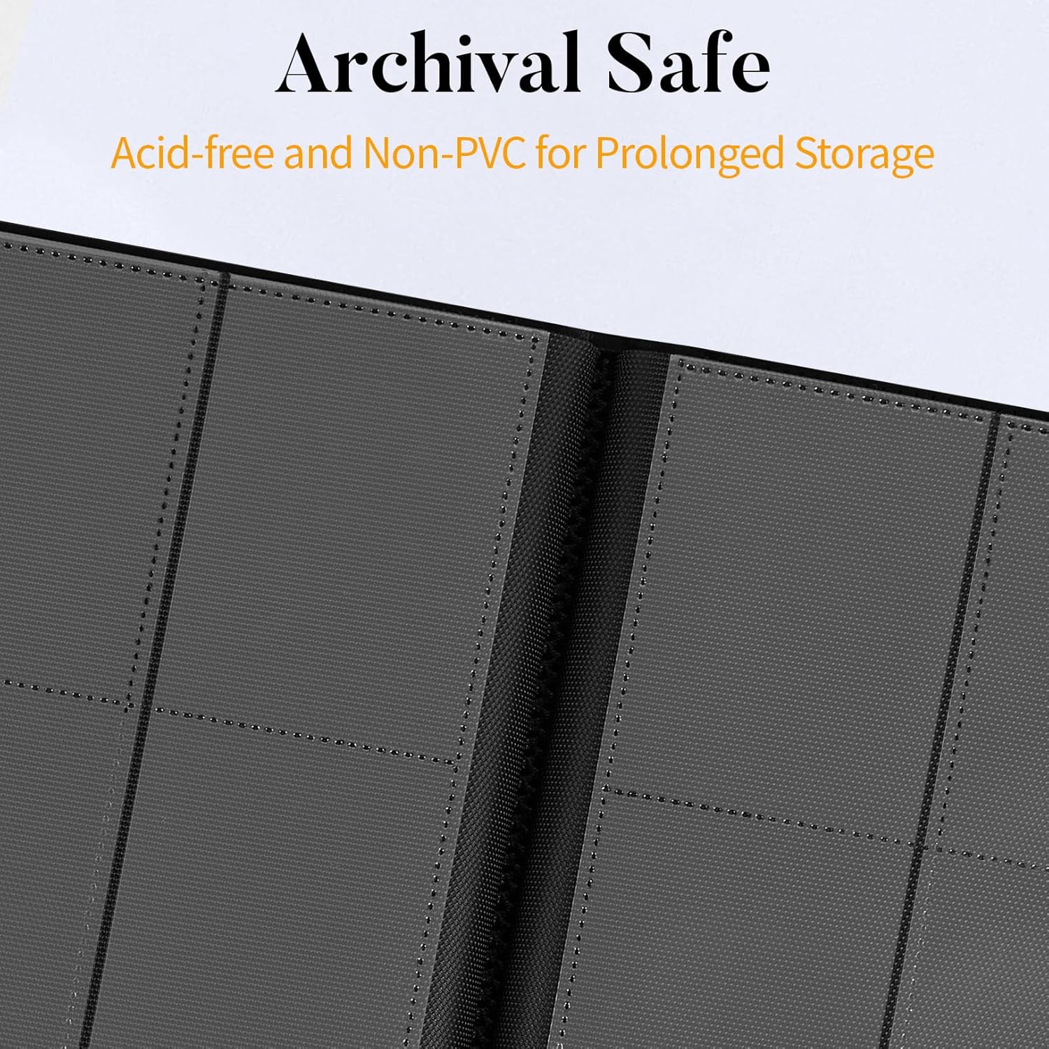 Heavy Duty Card Binder, Fabmaker 9 Pocket Trading Card Binder Holds 360 Cards, Sleek... image